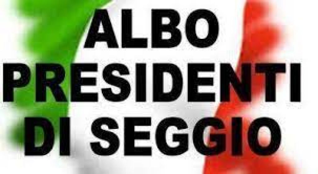 Avviso ufficio elettorale - albo presidenti di seggio